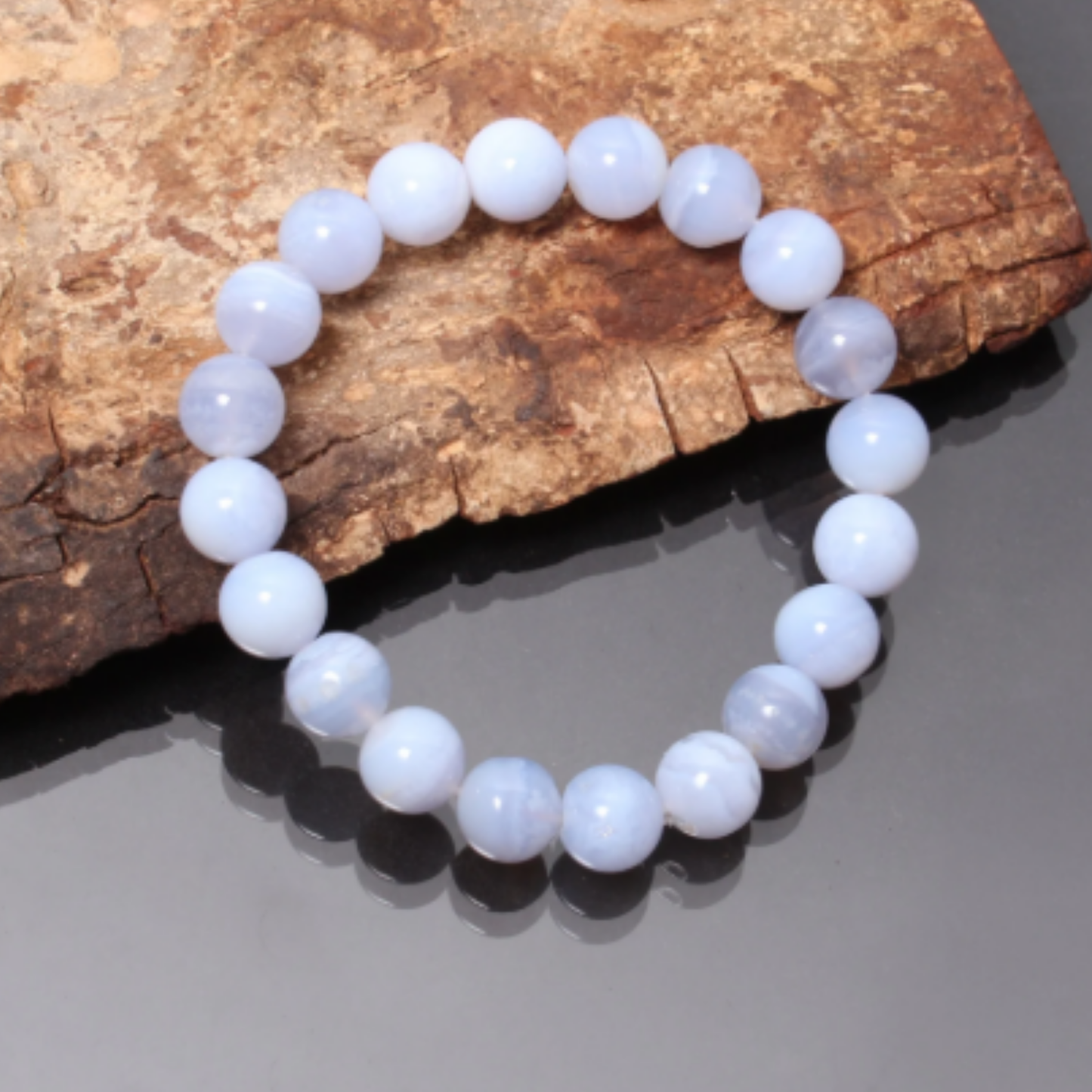 Blue Banded Agate [Certified | Abhimantrit - Energized | 100% Original and Natural]