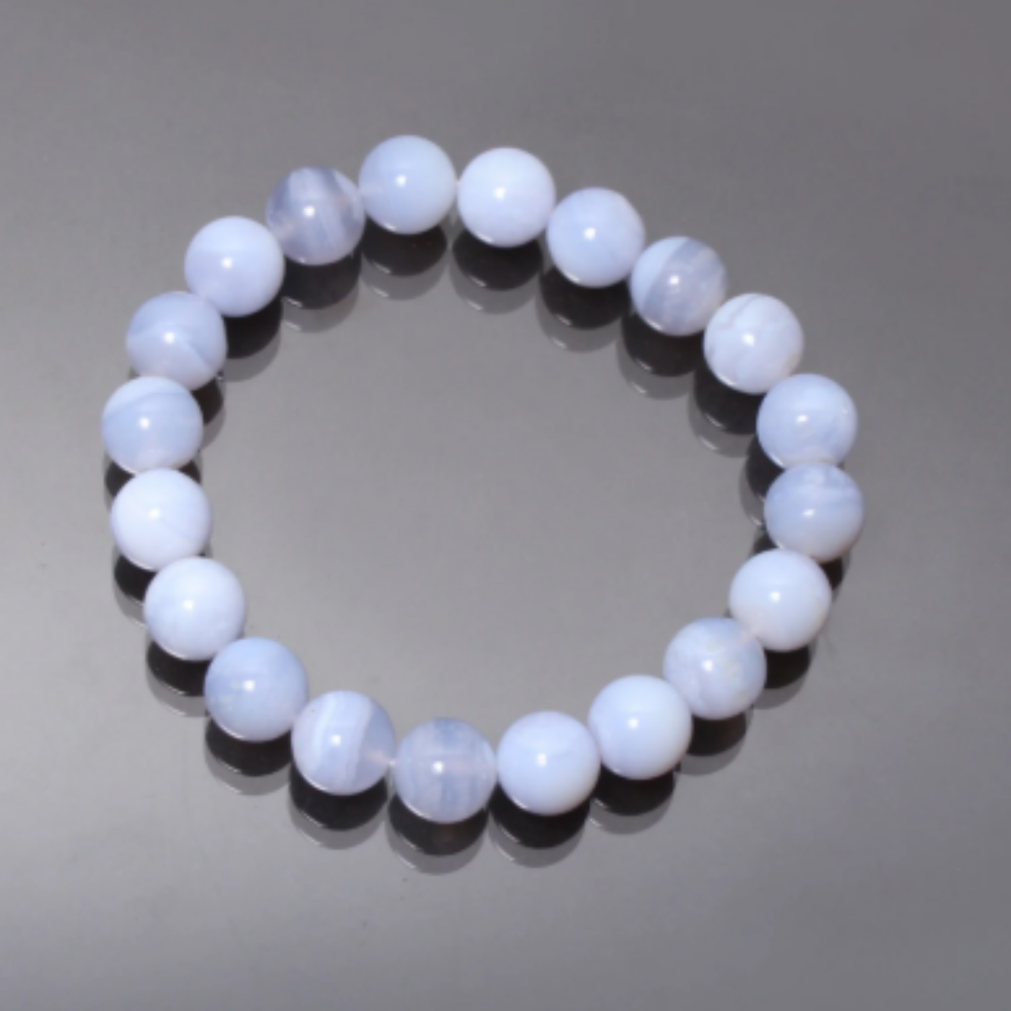 Blue Banded Agate [Certified | Abhimantrit - Energized | 100% Original and Natural]