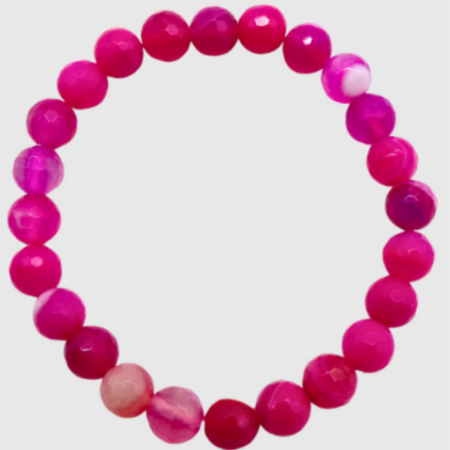 Pink Banded Agate [Certified | Abhimantrit - Energized | 100% Original and Natural]