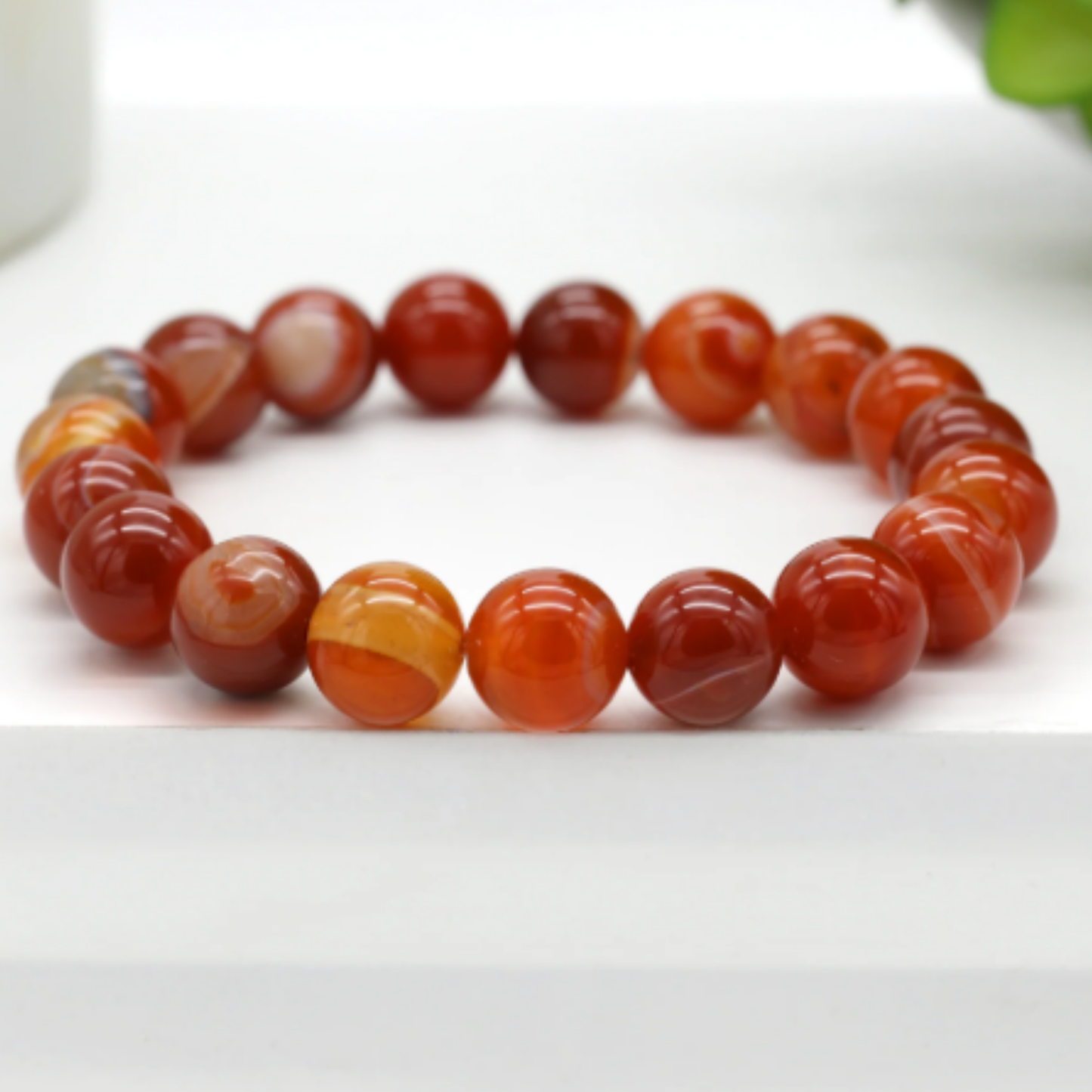 Red Banded Agate [Certified | Abhimantrit - Energized | 100% Original and Natural]