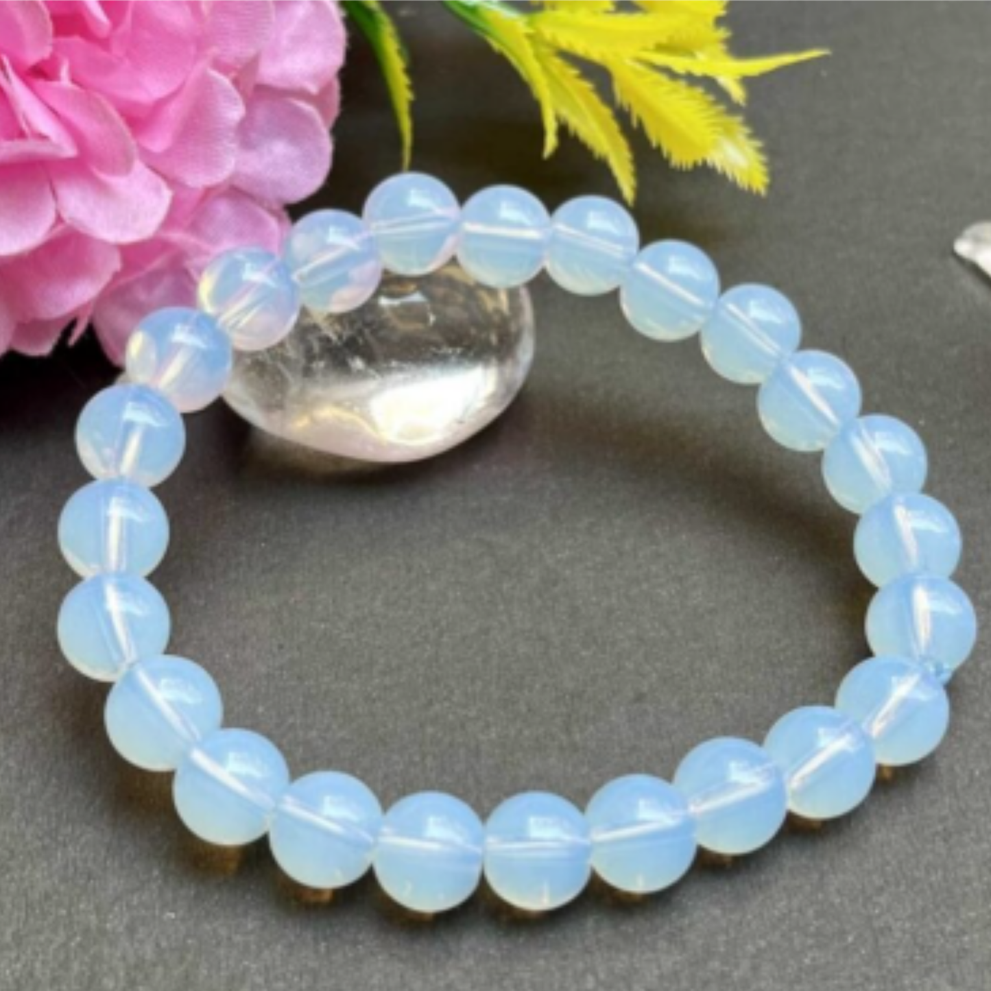 Opalite Bracelet [Certified | Abhimantrit - Energized | 100% Original and Natural]