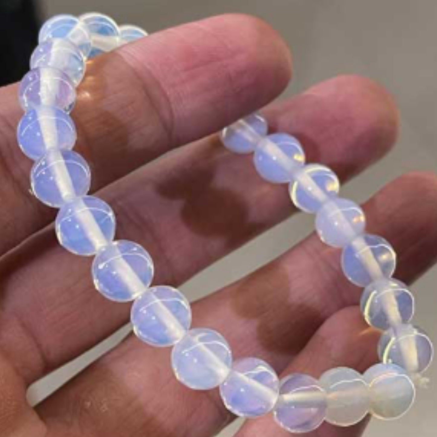 Opalite Bracelet [Certified | Abhimantrit - Energized | 100% Original and Natural]