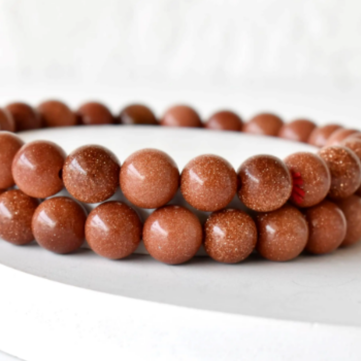 Brown Goldstone Bracelet [Certified | Abhimantrit - Energized | 100% Original and Natural]