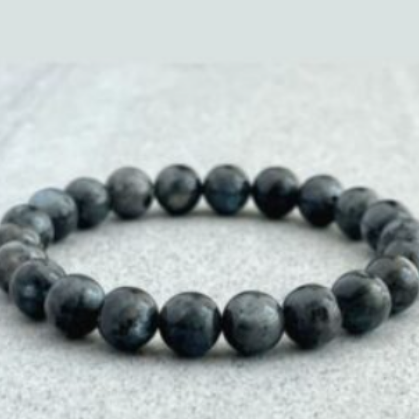 Larvikite Bracelet [Certified | Abhimantrit - Energized | 100% Original and Natural]