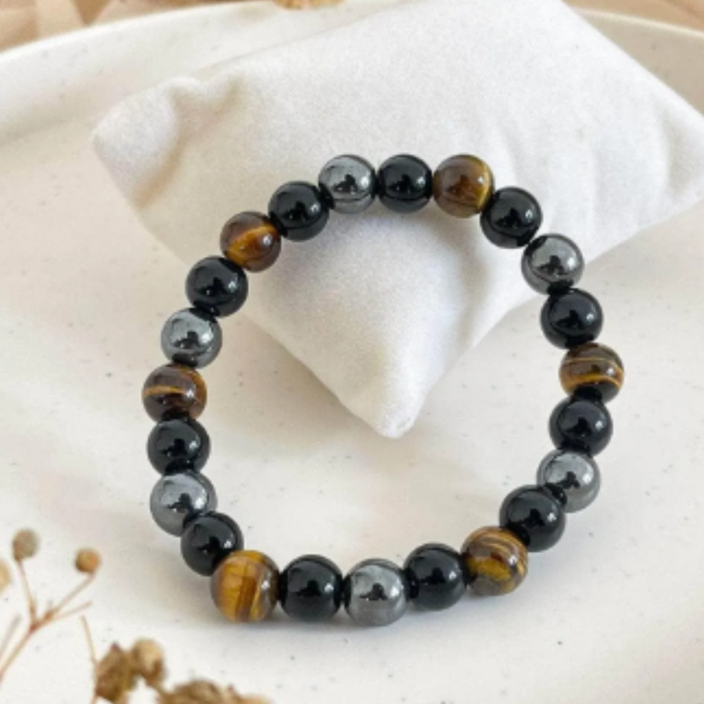 Triple Protection Bracelet [Certified | Abhimantrit - Energized | 100% Original and Natural]