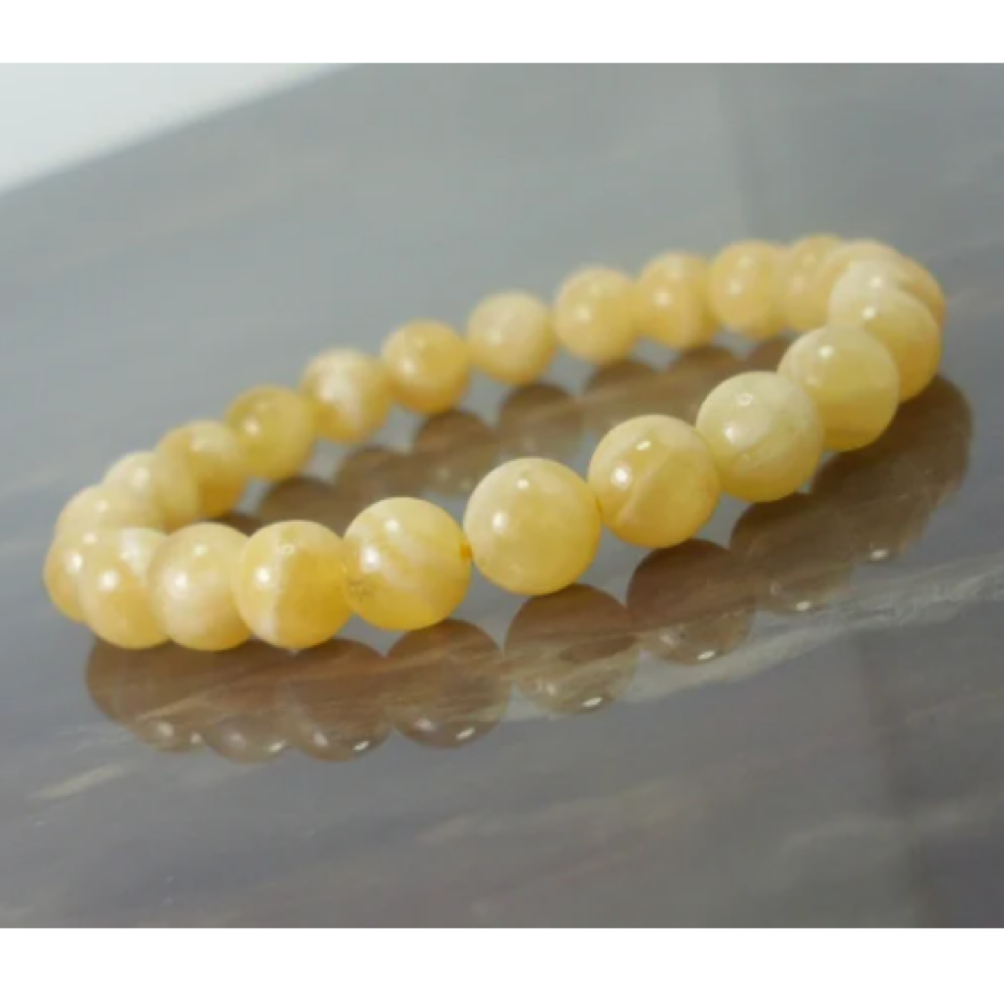 Calcite Bracelet [Certified | Abhimantrit - Energized | 100% Original and Natural]