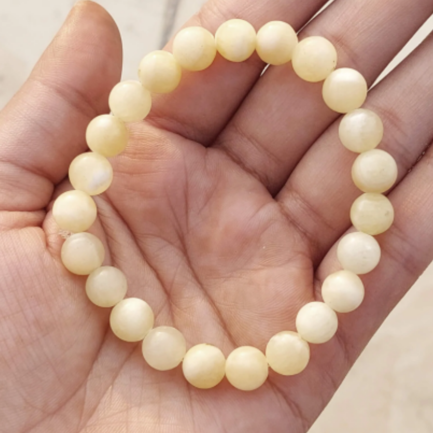 Calcite Bracelet [Certified | Abhimantrit - Energized | 100% Original and Natural]