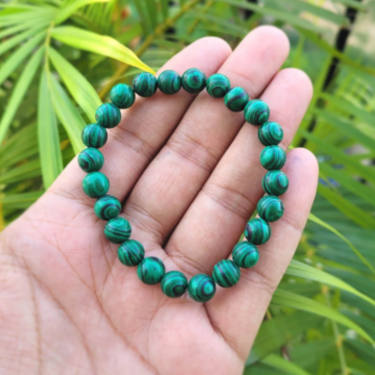 Malachite Bracelet [Certified | Abhimantrit - Energized | 100% Original and Natural]