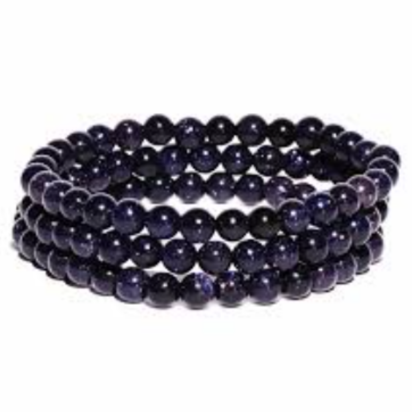 Blue Goldstone Bracelet [Certified | Abhimantrit - Energized | 100% Original and Natural]