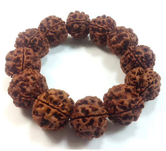 4 Mukhi Rudraksha Bracelet (Nepali)[Certified | Abhimantrit - Energized | 100% Original and Natural]