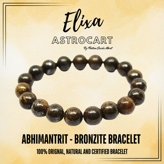 Bronzite Bracelet [Certified | Abhimantrit - Energized | 100% Original and Natural]