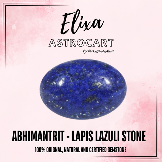 Lapis Lazuli [Certified | Abhimantrit - Energized| 100% Original and Natural]