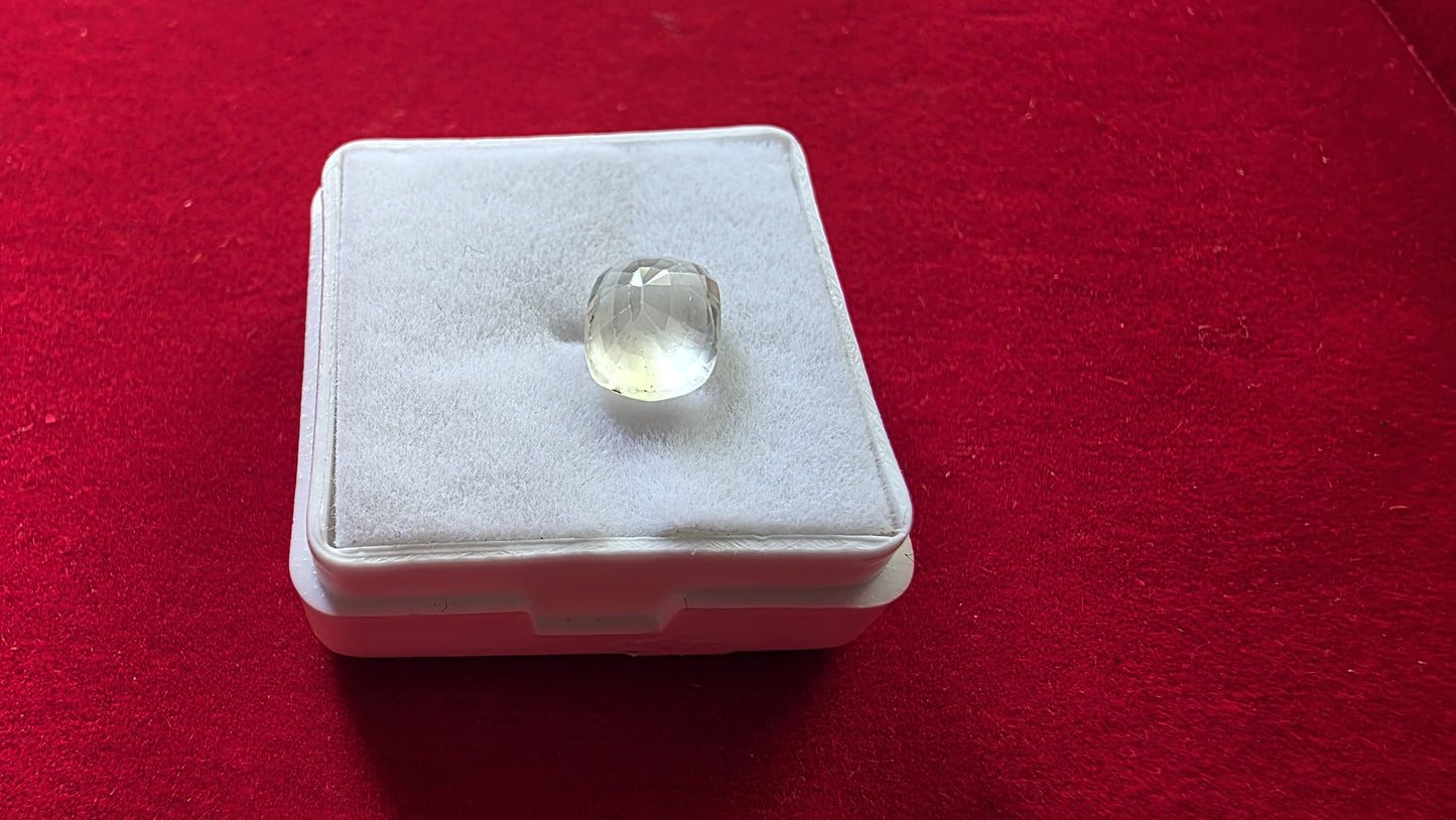 White Sapphire (Safed Pukhraj) – Powerful Venus Gemstone for Love, Luxury & Prosperity | Lab Certified | Natural | 100% Original