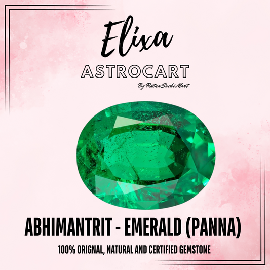 Emerald - Panna [Certified | Abhimantrit - Energized| 100% Original and Natural]