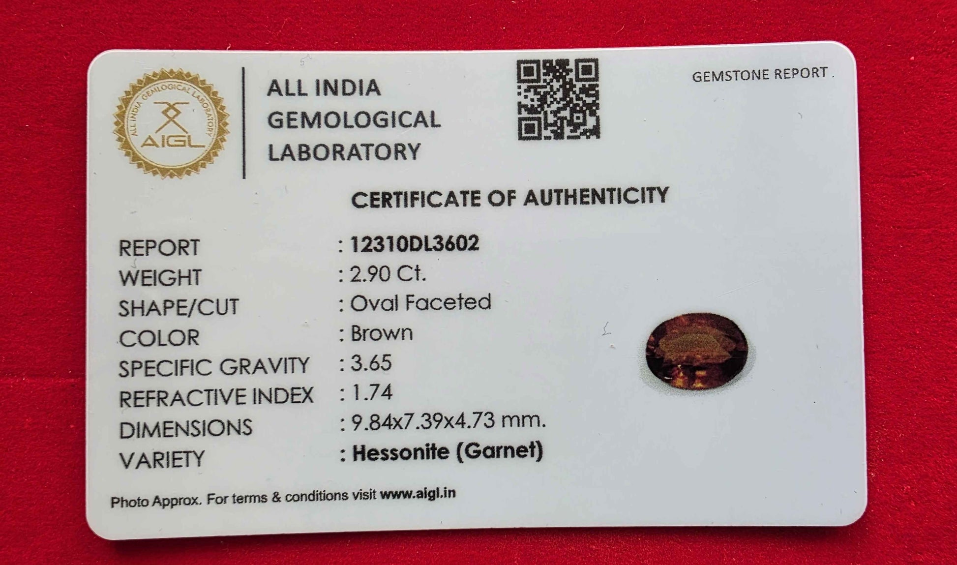 Hessonite (Gomed) – Powerful Rahu Gemstone for Success, Stability & Protection | Lab Certified | Natural | 100% Original