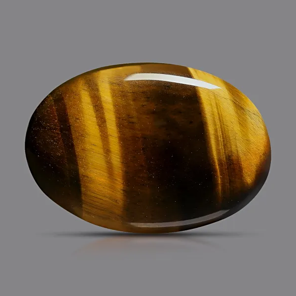 Tiger's Eye Stone [Certified | Abhimantrit - Energized | 100% Original and Natural]