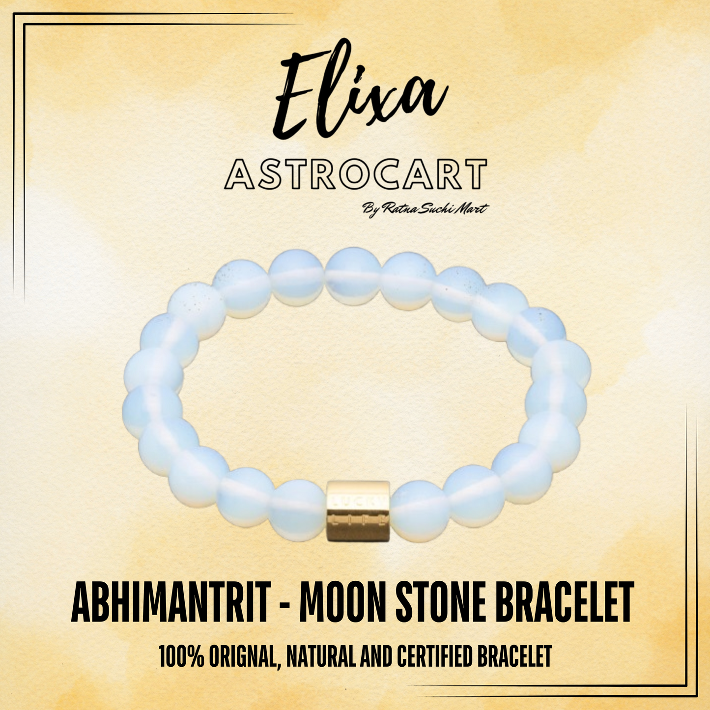Moonstone Bracelet [Certified | Abhimantrit - Energized | 100% Original and Natural]