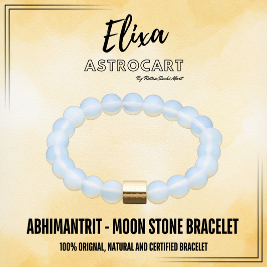 Moonstone Bracelet [Certified | Abhimantrit - Energized | 100% Original and Natural]