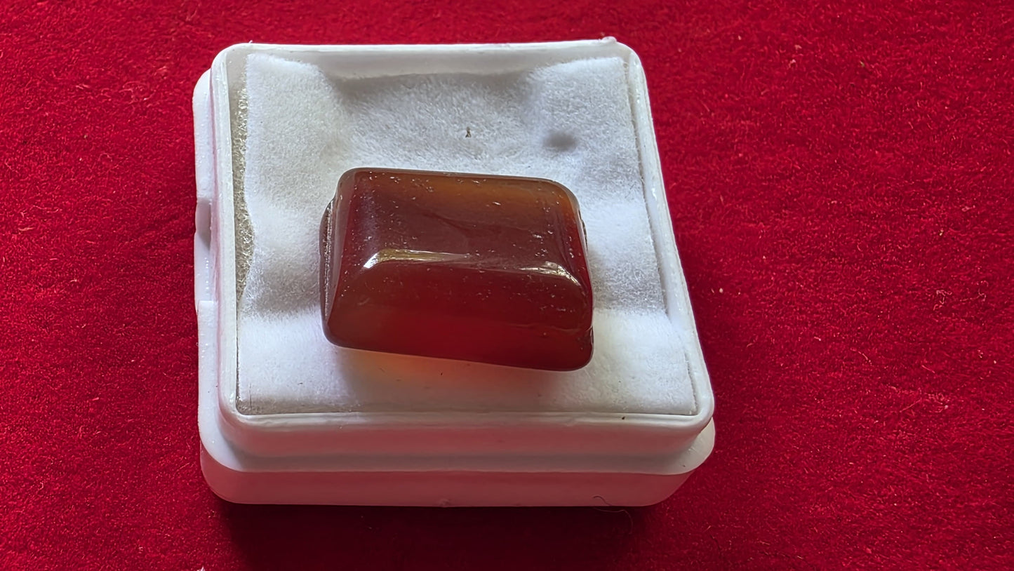 Red Hakik (Red Agate) – Powerful Protection, Courage & Strength Stone | Lab Certified | Natural | 100% Original