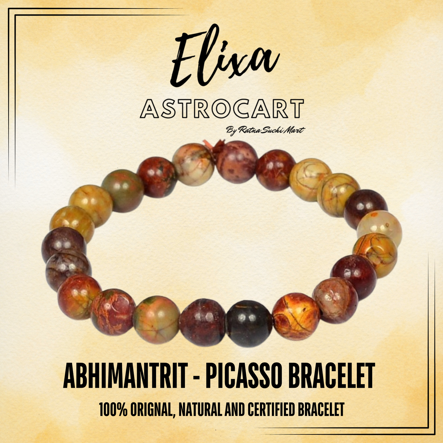 Picasso Bracelet [Certified | Abhimantrit - Energized | 100% Original and Natural]