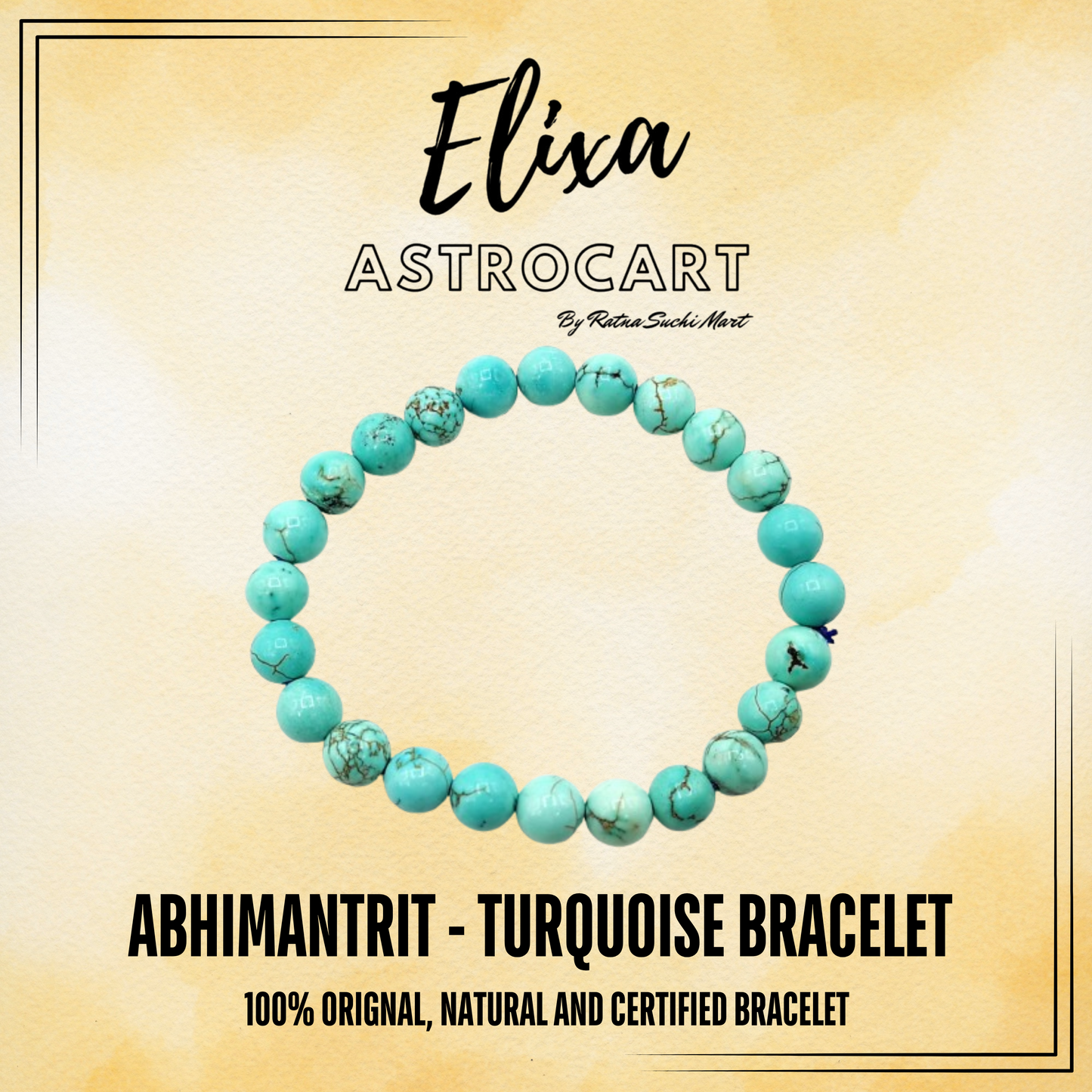 Turquoise Bracelet [Certified | Abhimantrit - Energized | 100% Original and Natural]