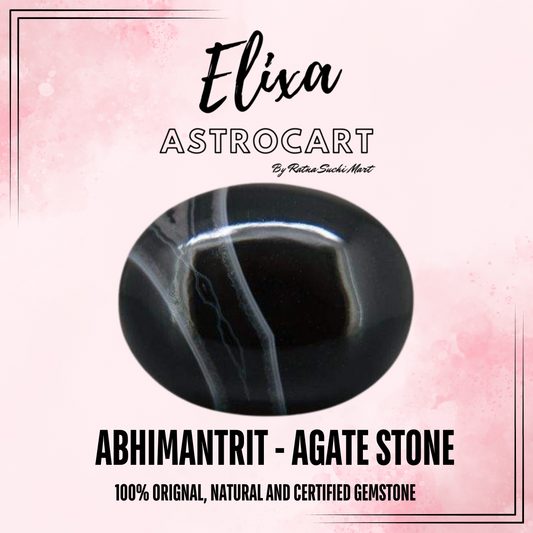 Agate - Sulemani Hakik [Certified | Abhimantrit - Energized| 100% Original and Natural]