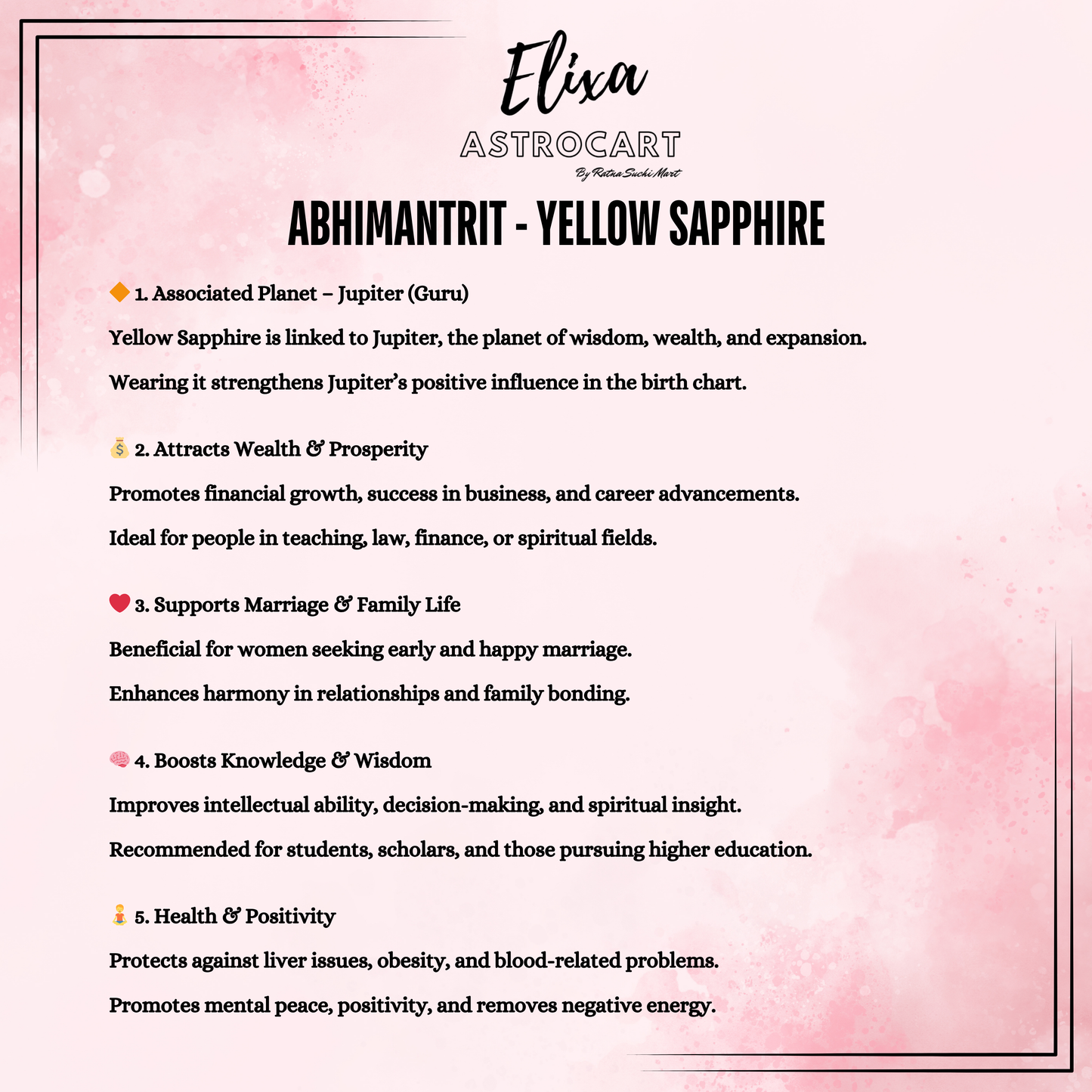 Yellow Sapphire - Pukhraj [Certified | Abhimantrit - Energized | 100% Original and Natural]