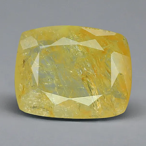 Yellow Sapphire - Pukhraj [Certified | Abhimantrit - Energized | 100% Original and Natural]