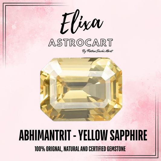 Yellow Sapphire - Pukhraj [Certified | Abhimantrit - Energized | 100% Original and Natural]
