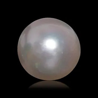 White Pearl Stone - Moti [Certified | Abhimantrit - Energized| 100% Original and Natural]