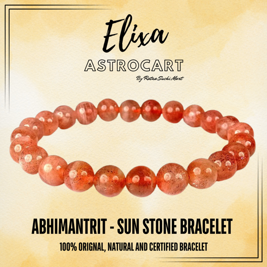 Sunstone Bracelet [Certified | Abhimantrit - Energized | 100% Original and Natural]