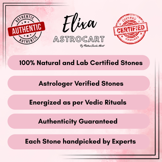 Red Coral Stone - Moonga [Certified | Abhimantrit - Energized| 100% Original and Natural]
