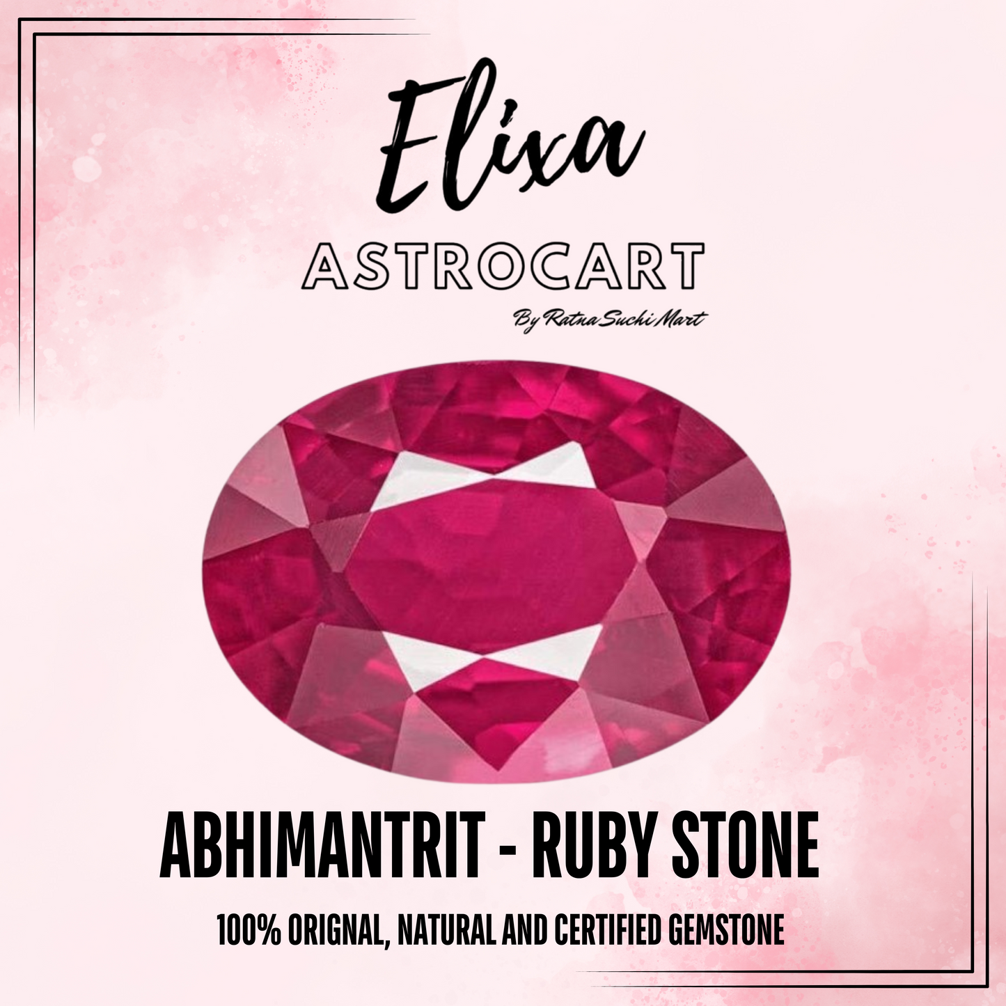 Ruby - Manik [Certified | Abhimantrit - Energized| 100% Original and Natural]