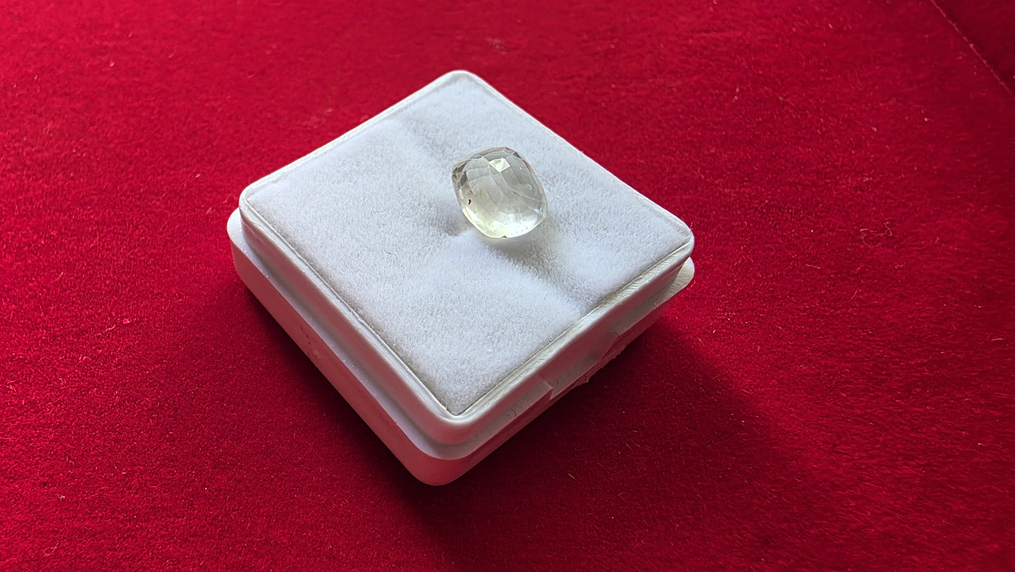 White Sapphire (Safed Pukhraj) – Powerful Venus Gemstone for Love, Luxury & Prosperity | Lab Certified | Natural | 100% Original