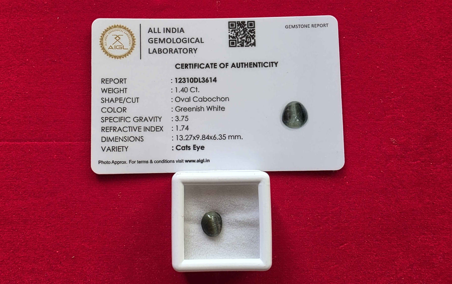 Cat’s Eye (Lehsunia) – Powerful Ketu Gemstone for Luck, Protection & Spiritual Growth | Lab Certified | Natural | 100% Original