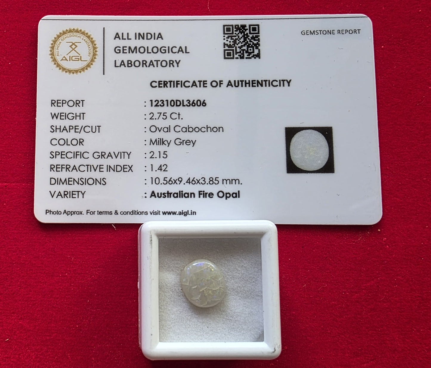 Australian Fire Opal – Powerful Venus Gemstone for Love, Luxury & Attraction | Lab Certified | Natural | 100% Original