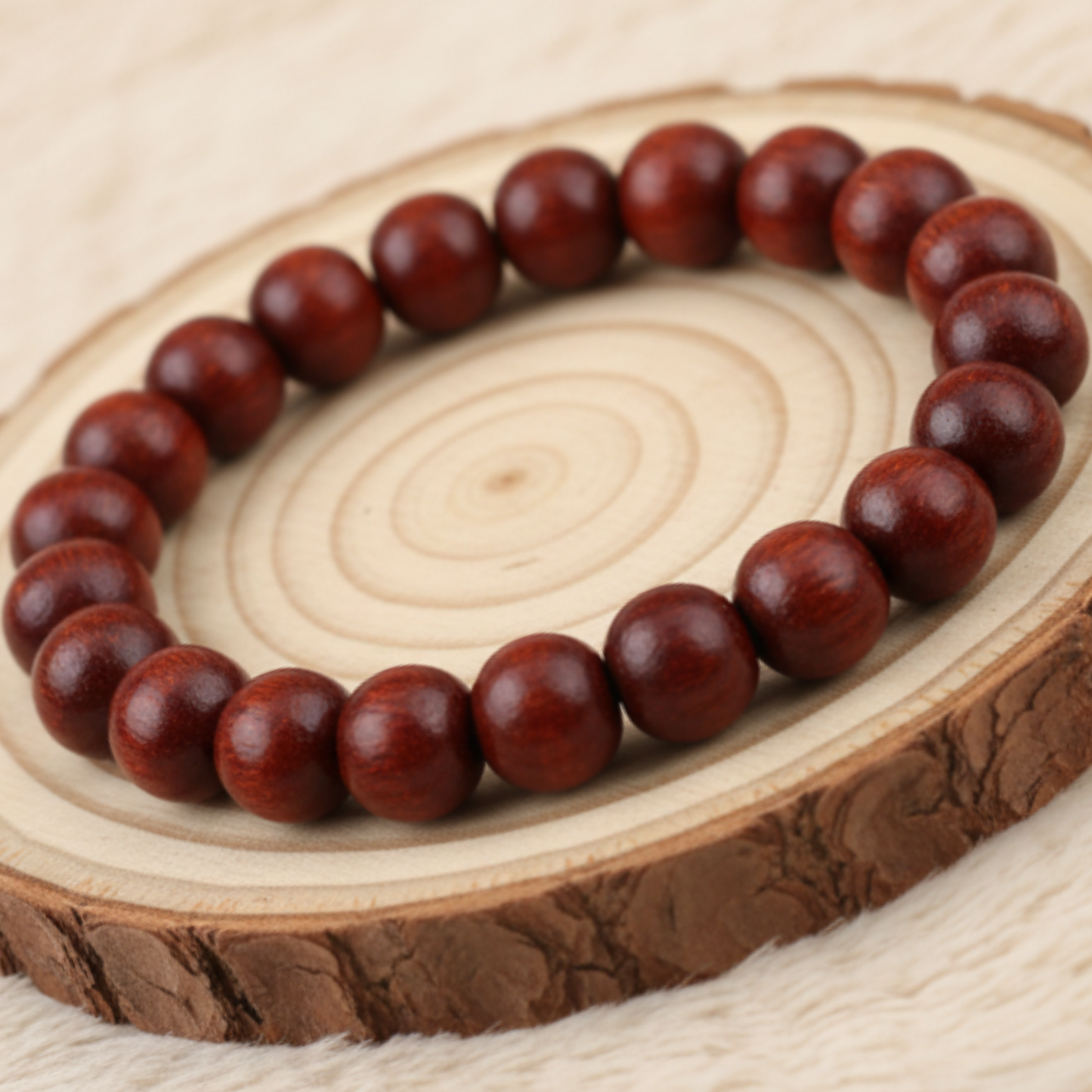 Red Sandalwood Bracelet [Certified | Abhimantrit - Energized | 100% Original and Natural]
