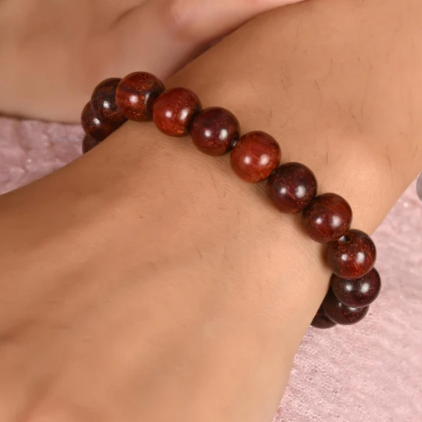 Red Sandalwood Bracelet [Certified | Abhimantrit - Energized | 100% Original and Natural]